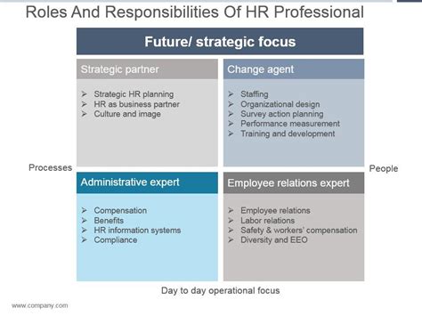 Roles And Responsibilities Of Hr Professional Ppt Slide PowerPoint