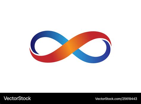 Creative Colorful Infinity Logo Design Symbol Vector Image