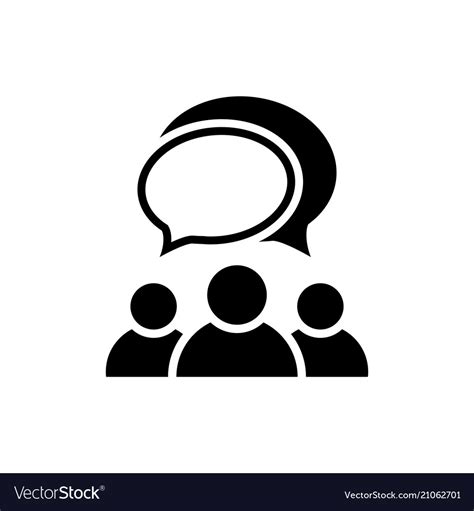 People Talking Icon Group People Symbol Royalty Free Vector