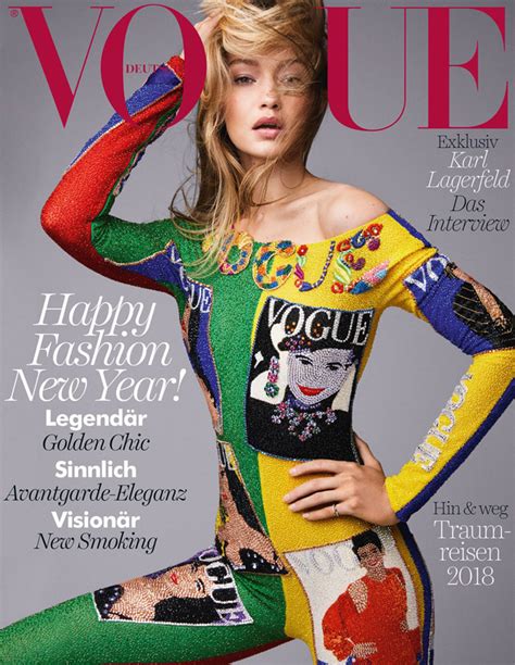 Gigi Hadid Stuns In Versace For Vogue Germany January 2018 Cover
