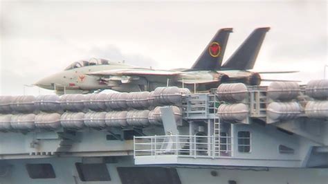 An F 14 Tomcat Has Returned To The Deck Of An Operational Carrier For