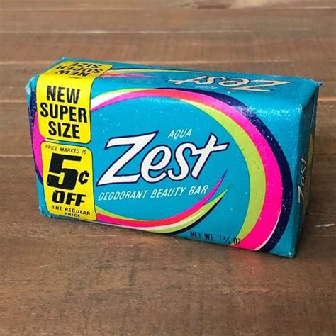 Bar soap is, of course, about as classic an invention as the wheel; Vintage 1970's Aqua Zest Deodorant Beauty Bar, Vintage ...