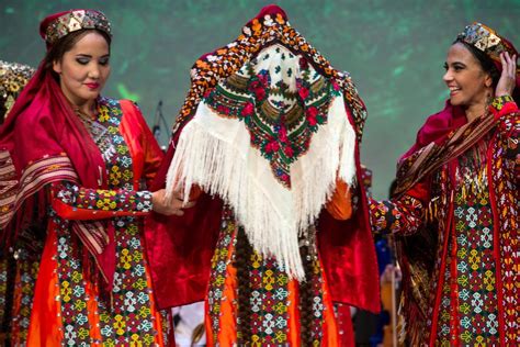 Turkmen Women In Traditional Costumes The Tribune