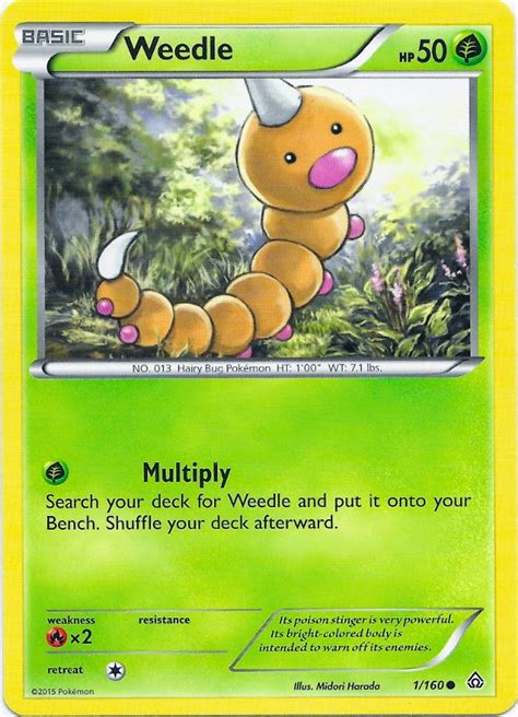 Weedle Primal Clash Pokemon Card Review Primetimepokemons Blog