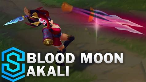 Blood Moon Akali 2018 Skin Spotlight League Of Legends Youtube
