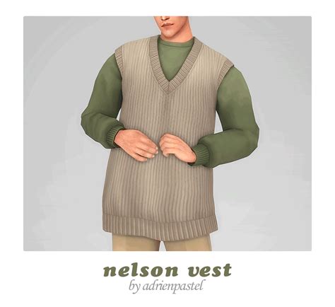 📑 Nelson Sweater Vest · In 2022 Sims 4 Clothing Sims 4 Men Clothing