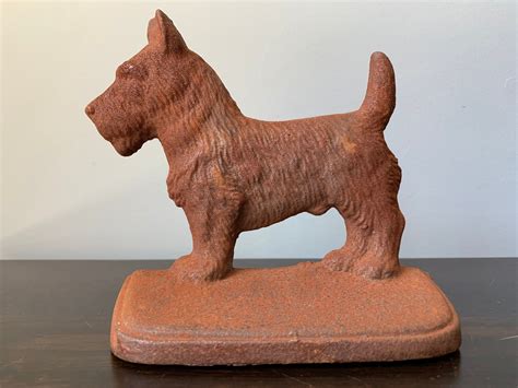 Vintage Cast Iron Scottie Scottish Terrier Book Ends Bookends Etsy España