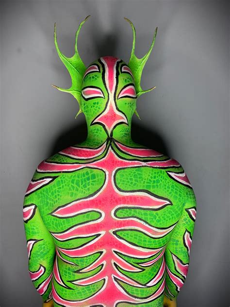 Alien Body Paint Plus Facial Prosthetic — Stan Winston School Of