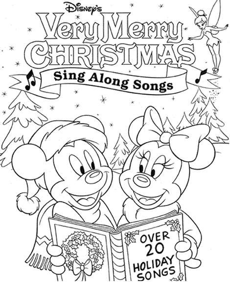 Dibujos Para Colorear Mickey Mouse Navidad - Impresion gratuita