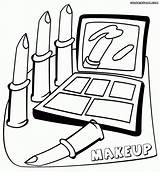 Coloring Makeup Pages Lipstick Kleurplaat Print Comments sketch template