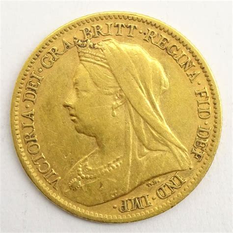 Queen Victoria 1900 Gold Half Sovereign Coins Banknotes And Stamps