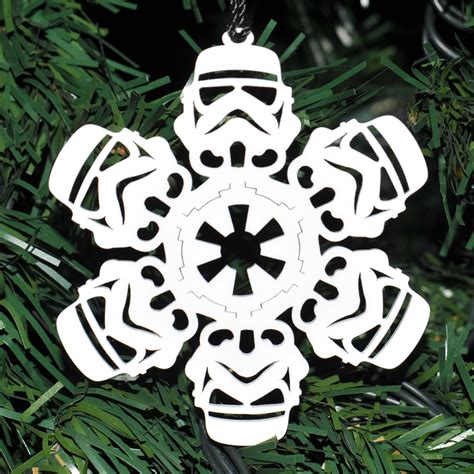 4 Stormtrooper Homage Snowflake Ornament Etsy