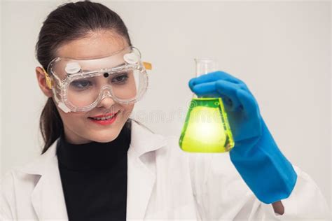 Woman Scientist Working In Chemist Laboratory Stock Photo Image Of