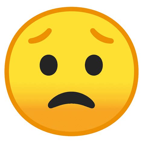 Worried Face Emoji Clipart Free Download Transparent Png Creazilla