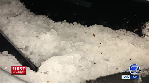 Early Morning Hailstorm Damages Trees Cars In The Denver Metro Area