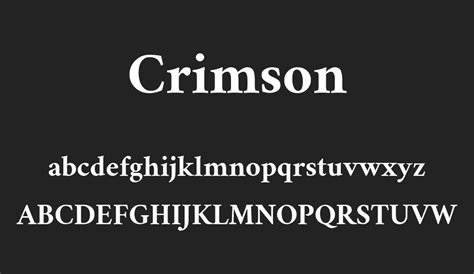Crimson Font Font Font Tr
