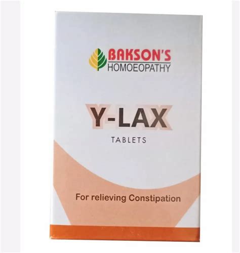 Baksons Y Lax Tablets Homeopathy Laxative Tablets For Constipation 75