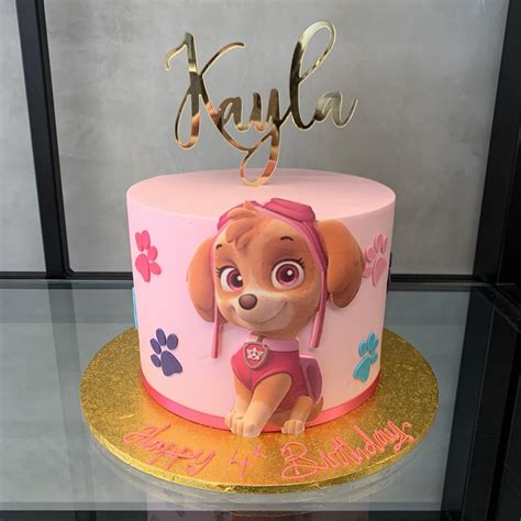 Skye Paw Patrol Girl Birthday Cake