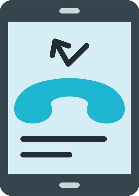 Missed Call Flat Icon 13949733 Vector Art At Vecteezy