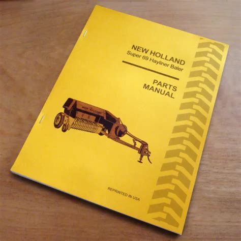 New Holland Super 69 Hay Baler Hayliner Parts Catalog Book List Manual