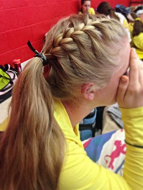 Pin By Jessica On Sporty Hair Volleyball Hairstyles Sports