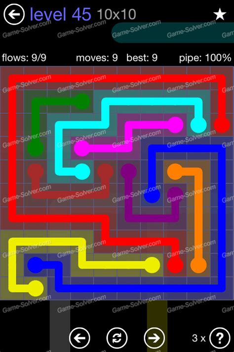 Submitted 10 months ago by xxwindwhisperxx. Flow 10x10 Mania Level 45 - Game Solver