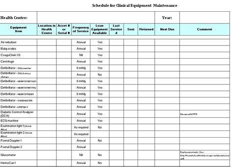 Schedule Template Excel Culturopedia