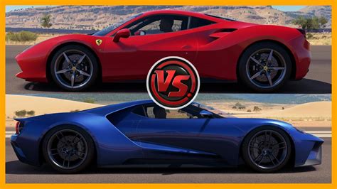 The ferrari 458 vs 488 vs f12 vs gtc4lusso. Ferrari 488 GTB vs Ford GT - YouTube