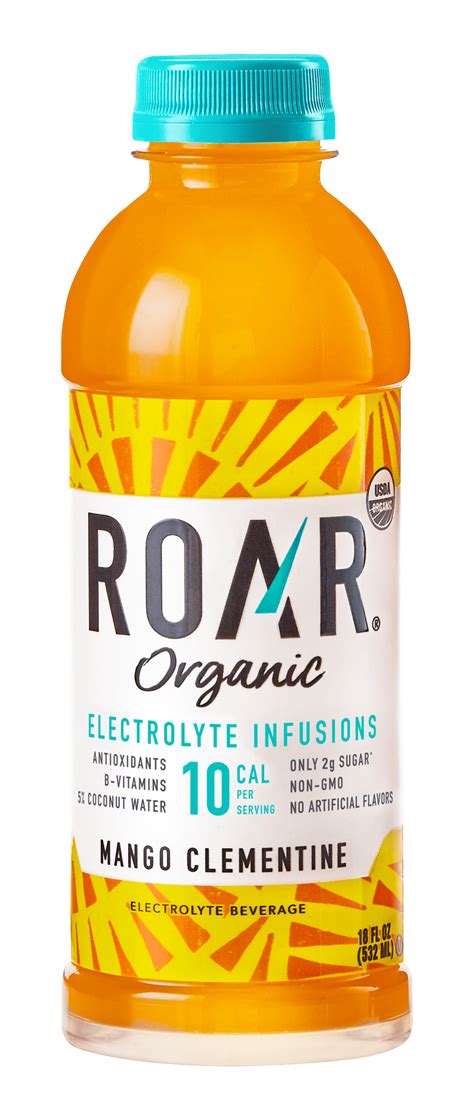 Roar Organic Beverage Mango Clementine With Antioxidants B Vitamins