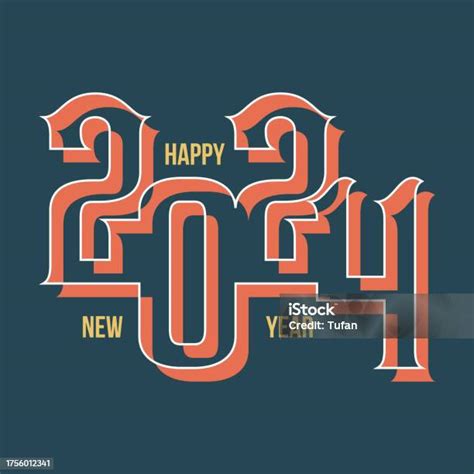 Happy New Year 2024 Design Typography Logo 2024 New Years 2024