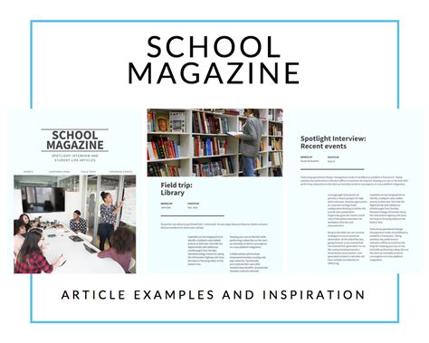 For a wealth of free downloadable reports and recounts, head. School Magazine: How to write spotlight and student life ...