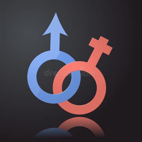 Venus And Mars Female And Male Symbol Stock Vector Illustration Of