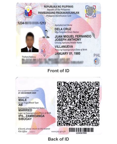 National Id Card Front And Back