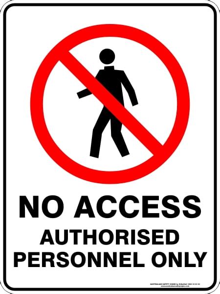 No Access Authorised Personnel Only Buy Now Discount Safety Signs