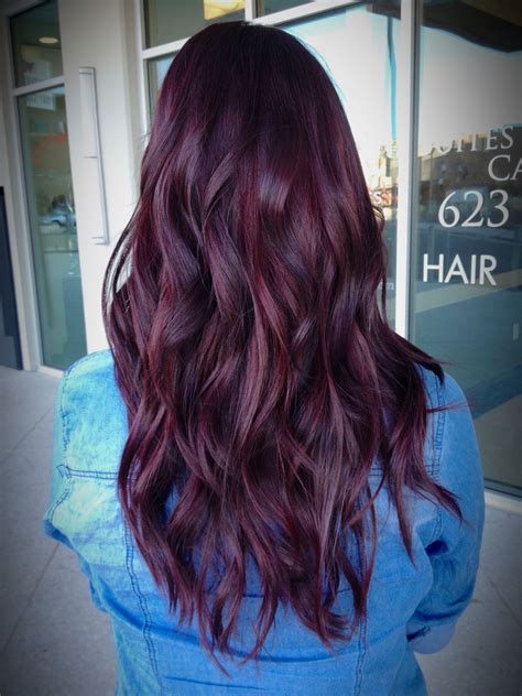 sheardesignsbyliana red purple hair violet hair