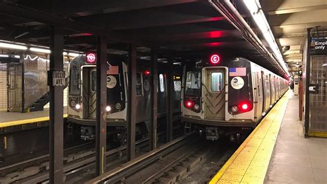 Nyc Subway Hd 60 Fps Budd R32 And Alstom R160a C Trains Relaying On