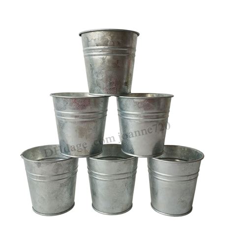 2020 88cm Wholesale Pure Galvanized Plant Pot Tin Box Flower Pots