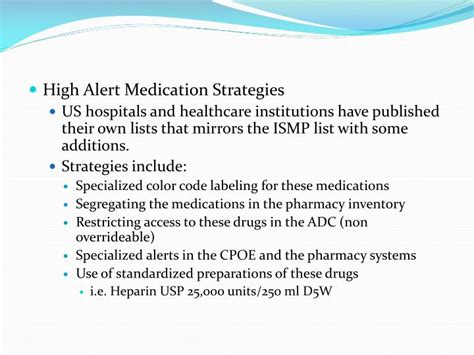 The medications listed here are not fully representative of the drug formulary of any particular institution. PPT - Medication Safety PowerPoint Presentation - ID:2272705