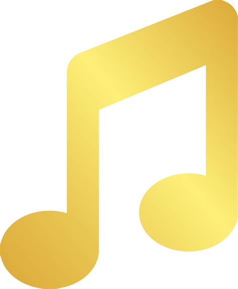 Gold Music Notes Png