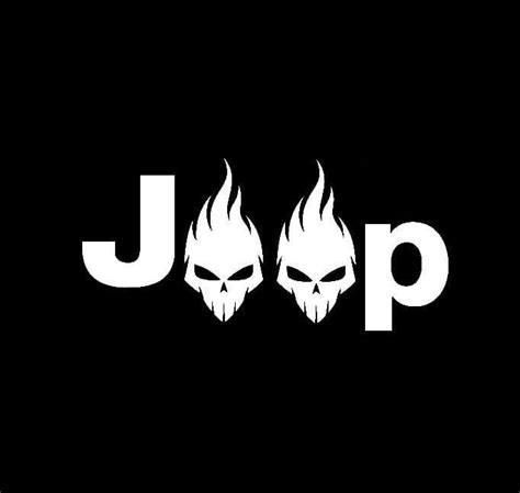 Jeep Skulls Flaming Jeep Jeep Wrangler Decals Made In Usa Jeep