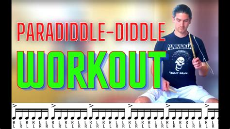 Paradiddle Diddle 80 200bpm Play Along Rudiment Practice Routine Drum