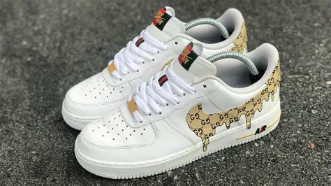 Gucci Nike Air Force 1s Custom Handmade Edition Ubicaciondepersonas