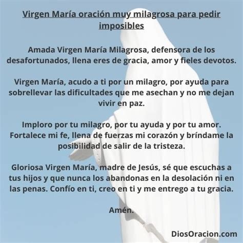 Lista 103 Foto Oracion A La Virgen Milagrosa Para Pedirle Un Milagro