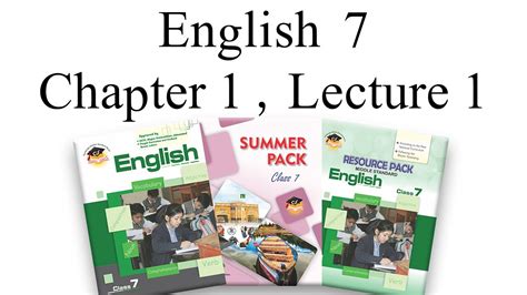 English Class 7 Chapter 1 Lecture 1 Youtube