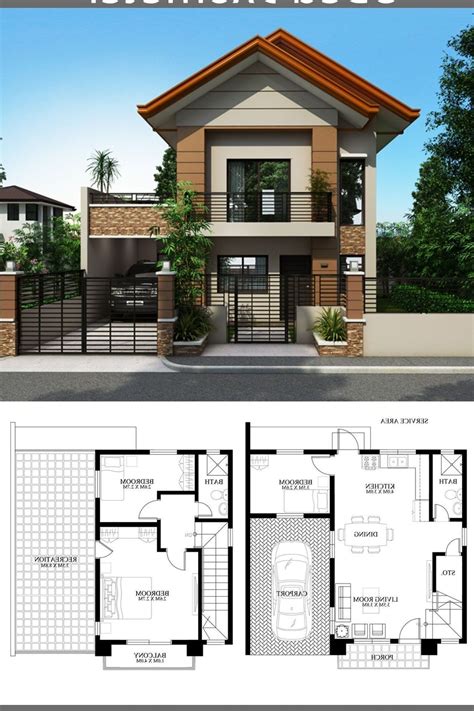 Large Floor Plan Simple Low Cost Storey House Design Philippines