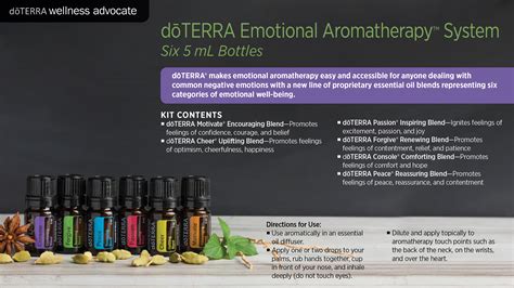 Doterra Emotional Aromatherapy System Dōterra Essential Oils
