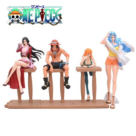 ☃one Piece Anime Figures Sexy Boa Hancock Nami Sitting Position Action