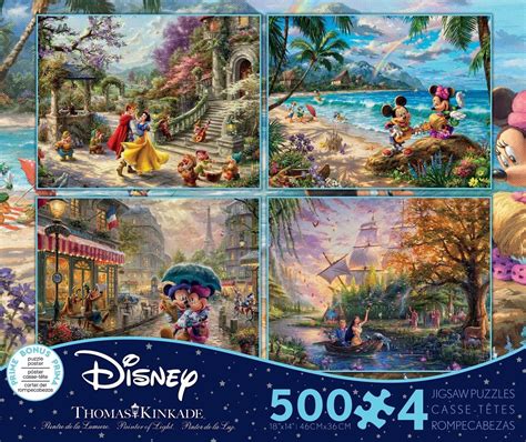 Buy Ceaco 4 In 1 Multipack Thomas Kinkade Disney Dreams