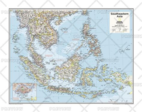 Southeastern Asia Map National Geographic Atlas Of The