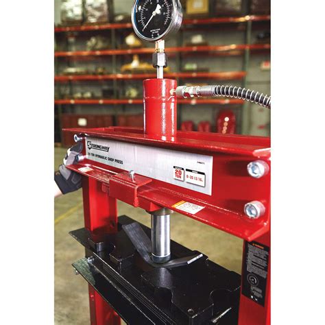 Strongway 20 Ton Hydraulic Shop Press With Gauge Primadian